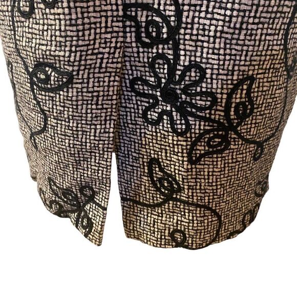 Talbots‎ Wool Tan and Black Floral Pencil Skirt Sz 14 - Picture 6 of 10